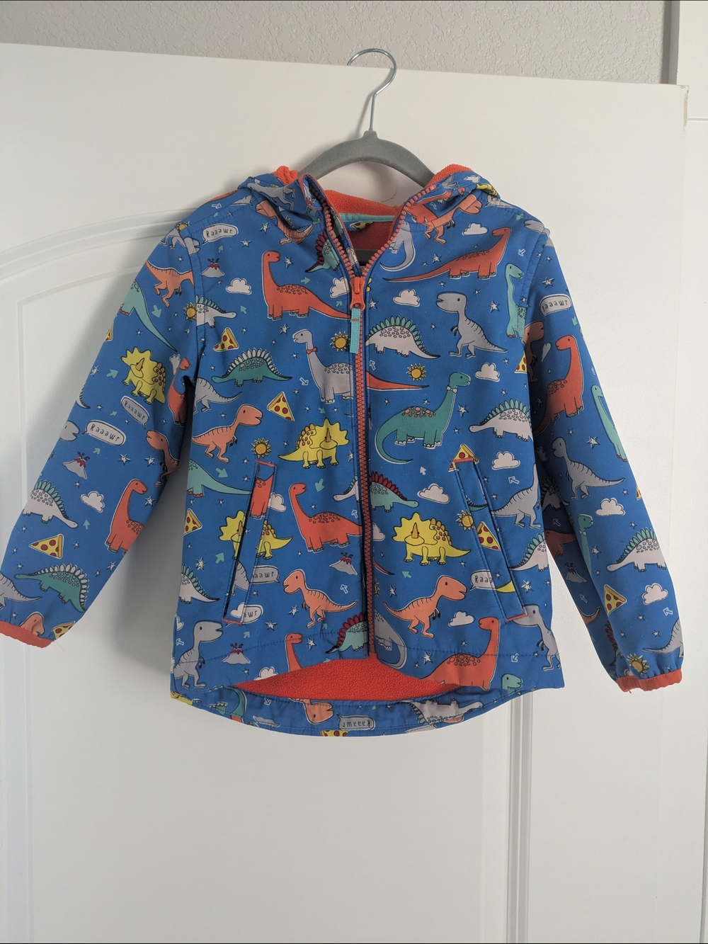 Cat & Jack Blue Dino Print Kids Jacket